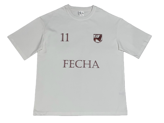 FECHA 11 WHITE TEE WITH PRINT