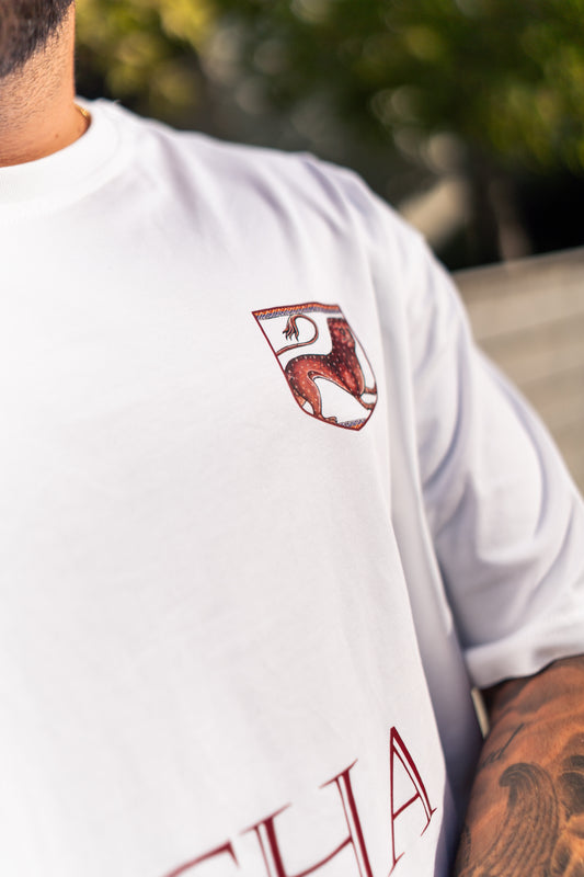 FECHA 11 WHITE TEE WITH PRINT