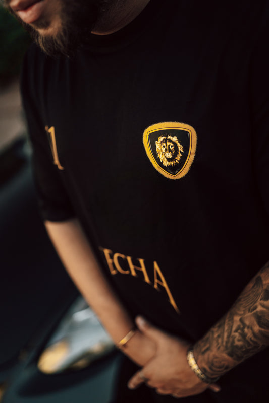 FECHA 11 BLACK TEE WITH PRINT