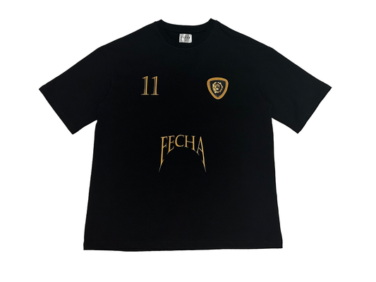 FECHA 11 BLACK TEE WITH PRINT